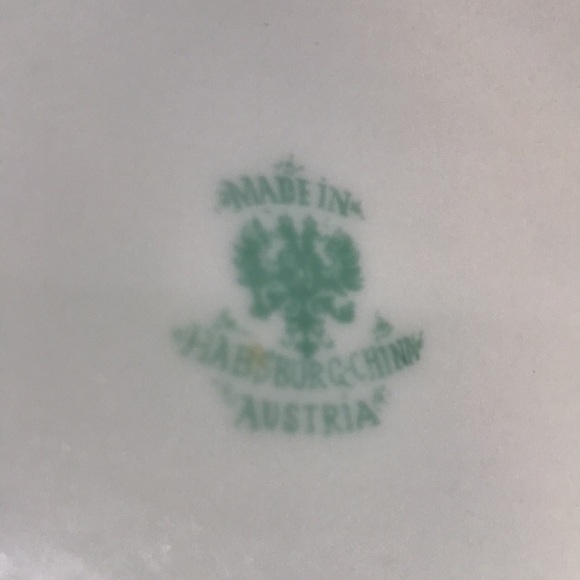 Antique Habsburg China Plate Made In Austria - Picture 9 of 10